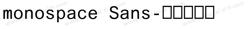 monospace Sans字体转换